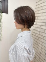 大人可愛い30代40代50ショートボブショート丸みショート