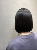 ミディアムボブ×縮毛矯正【TELA HAIR 南流山】