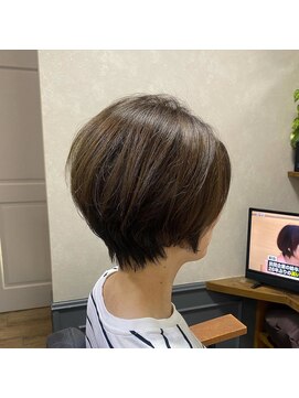 カミケン 清明店(kamiken.) 小顔ショートボブ大人きれい丸み絶壁解消【カミケン清明店】
