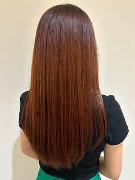 カルゥグラッシー(KALOU glassi) ロング＊オレンジブラウン