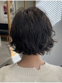 ミニボブ×ニュアンスパーマ