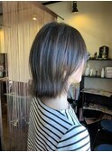 質感カット:外ハネ・エアリーボブ・透明感カラー