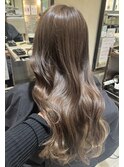 ブリーチなしミルクティーベージュ