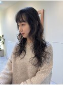 ロングレイヤー×パーマ