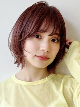 ガーデン 銀座(GARDEN) 顔まわりレイヤー/くびれヘア/イメチェン/アプリコットオレンジ