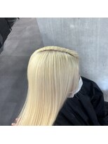 セレーネヘアー オオサカ 心斎橋店(Selene hair OSAKA) 修正ブリーチホワイトカラー韓国カラー心斎橋