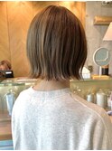 イメチェン外ハネボブ美髪×ブリーチなしレイヤー韓国[大宮]