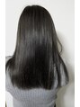セシルヘアー 松山店(Cecil hair)&nbsp;ブリーチなしでもある程度明るければできるナチュラルグレー。