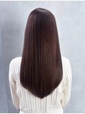 美髪おくれ毛韓国前髪カットヘアロング_ba550451