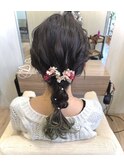 華やかな編みおろしアレンジ！