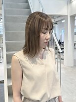 ラック 表参道(LUCK) 細めハイライト/デザインカラー/ベージュカラー/表参道/原宿