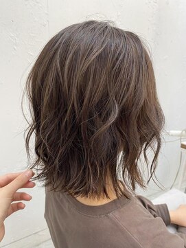 コンティロミー(CONTI ROMMY.) 本厚木◎無造作パーマ風くびれボブ☆ブラウンベージュハイライト