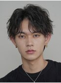 センターパートコンマバング微分けシャドウツイストスパイラル