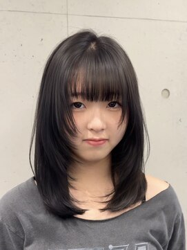 アッドバイケンジ(Add.. by KENJE) レイヤーカット×透明感カラー