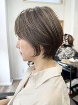 ハーツ(Heart's)&nbsp;大人可愛い40代50代くびれショートボブ丸みショート