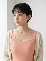 グランツ(GLANZ) ヘルシー清楚な丸みショートボブ☆小顔シースルーバング×地毛風