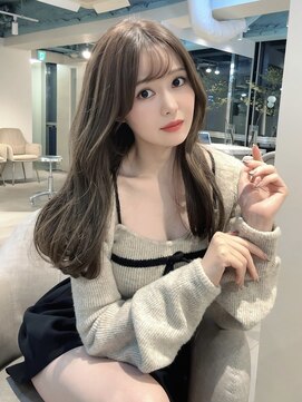 マインバイアフロートギンザ(MYNE by AFLOAT GINZA) レイヤーカット/おくれ毛/顔まわりカット/シナモンベージュ