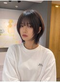 ウルフショートレイヤーボブジェンダーレスショート韓国ショート