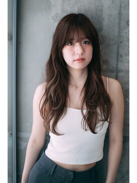 ピズムハク(PISM hak) 重め ローレイヤー/ニュアンスカール/上品/ゆる巻きロング