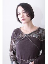 リメル 奥沢自由が丘店(Remel)&nbsp;ナチュラルボブ×大人ショートボブ×前髪なし 20代30代40代50代