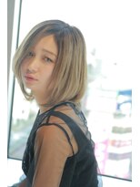 サイン ヘア イノベーション(sign HAIR INNOVATION)&nbsp;外人風透け感艶カラー・オリーブアッシュブリーチデザインカラー