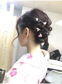 袴着付けとミディアップ アレンジ【ヘアアレンジ  立川/立川南】