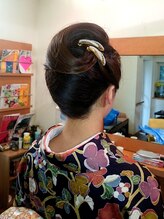 黄色いリボン美容室&nbsp;和服スタイル