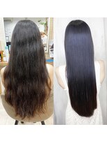 アンフィシュピトロワ(AnFye spi tlow)&nbsp;ジュエリーシステム×LULUトリートメント×縮毛矯正で艶髪♪