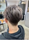 刈り上げシルバーラフマッシュ