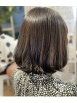 ツムグ 代官山店(TUMUGU) 大人可愛いワンレンボブ/ニュアンスカラー白髪ぼかし脱白髪染め