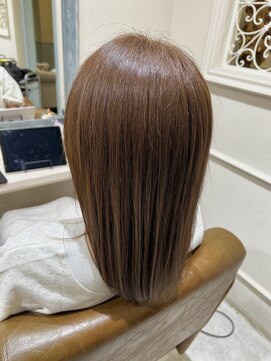 フレーム へアアンドトリートメント 天王寺北口店(FRAME) [FRAME 天王寺北口店] 艶カラー透け感ベージュ