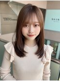 愛されセミロング!ワンカールさらツヤヘア★