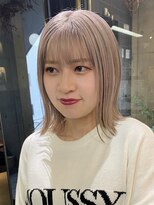 ビートス(BEAT S)&nbsp;【BEAT S】ボブ×ホワイトベージュ／ハイトーン／ケアブリーチ