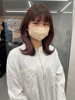 ロンド マーレ 天神大名店(Lond mare) イメチェン/チェリーブラウン/フェミニン/ダークアッシュ/束感