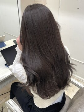 シーン(seen) 【くびれヘア×チョコレートブラウン】小顔カット大人ガーリー