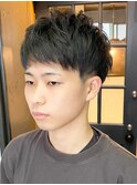 メンズ2ブロックショート