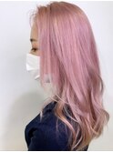BARON Beauty ロング×ピンク／ブリーチ／ダブルカラー／韓国