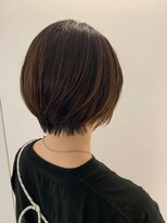 アース 錦糸町店(HAIR&MAKE EARTH) 大人ガーリー チョコレート プリカール 小顔 丸みショートボブ