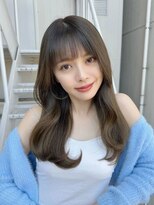 ジーナ 難波(Zina)&nbsp;髪質改善＊ぱっつん前髪ゆるカールロング＊美髪【Zina 難波】