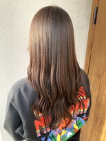 プリュム(Plume)&nbsp;ナチュラルブラウンワンカール美シルエットロング20代30代