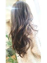 ヘアー カフェ コトノハ(hair cafe kotonoha)  【コトノハ】　ハイライト　無造作カール　デジタルパーマ