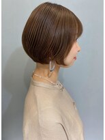 オズ 安積店(OZ) ミニウルフチェリーブラウンホワイトグレージュフェザーパーマ