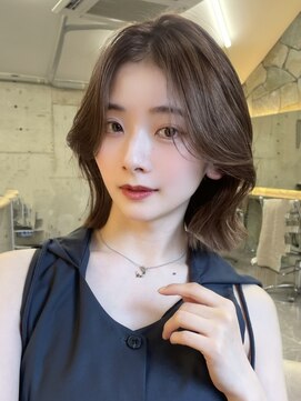 サイン 表参道(SIGN) 韓国ヘアグレージュカラーブリーチ無し髪質改善イヤリングカラー