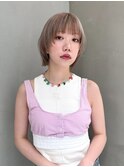 【GEEKS渋谷】ミディアムネオウルフ/ミルクティーベージュ/夏色