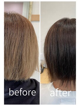 エル(Ele’) 白髪染め＋艶トリートメント