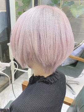 デイズ(days) ホワイトピンクペールカラー/ひし形ショート