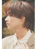 オーシャントーキョー 大阪(OCEAN TOKYO)&nbsp;韓国ヘアカルマパーマコンマバングセンターパート黒髪ウルフ