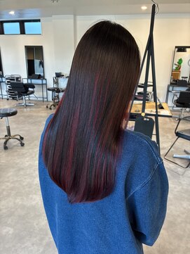 ナンバー(number+) 20代30代アンブレラカラーチェリーレッド