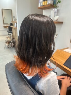 ペスヘアメゾン(Pess hair maison) グラデーションカラー×オレンジ