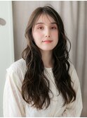バレイヤージュカラー/バタフライレイヤーカット/韓国巻き/20代g